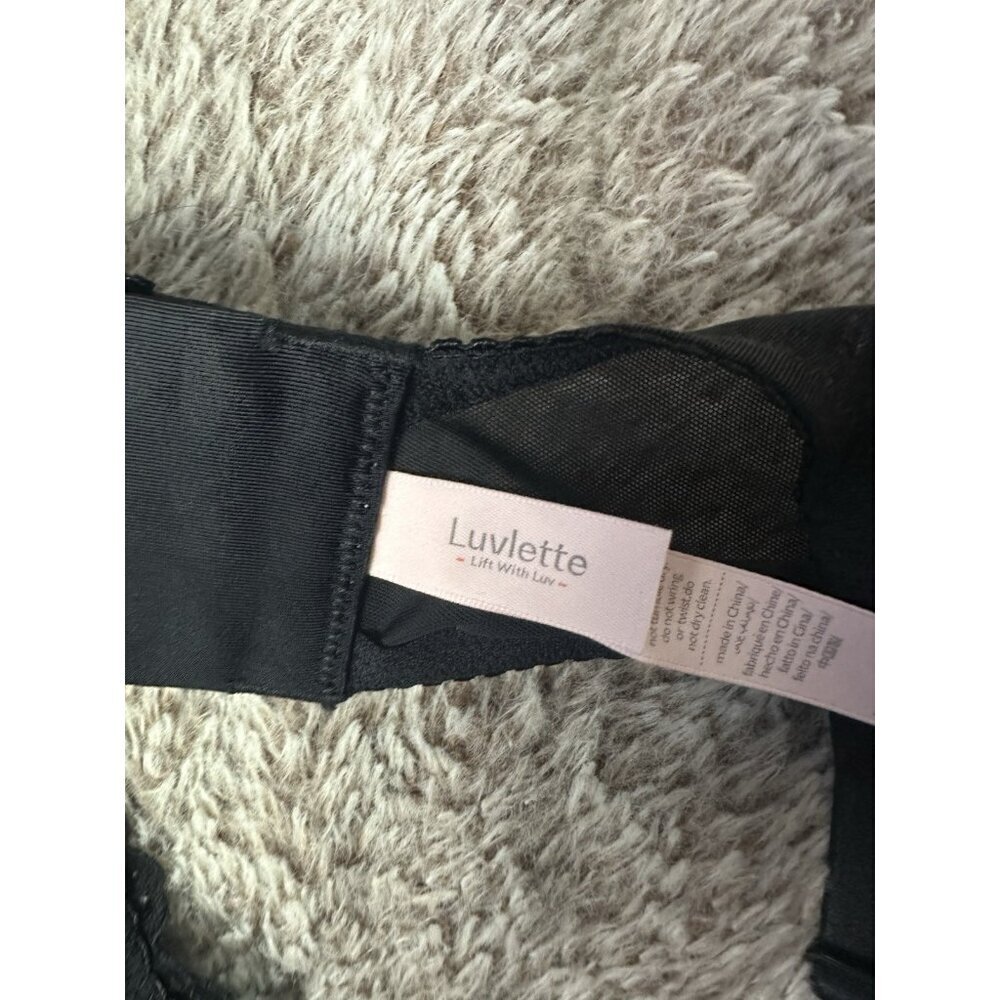 LUVLETTE 85G 38G Bra underwire Black Lace New - Picture 5 of 12